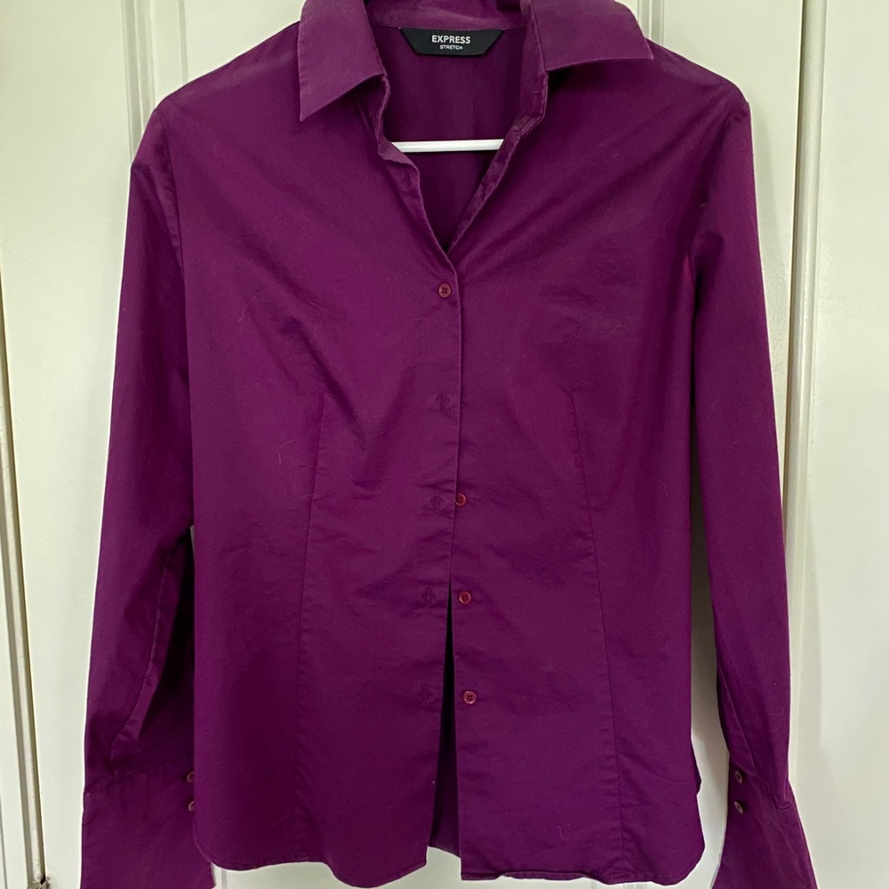 Express Button Front Blouse - image 1